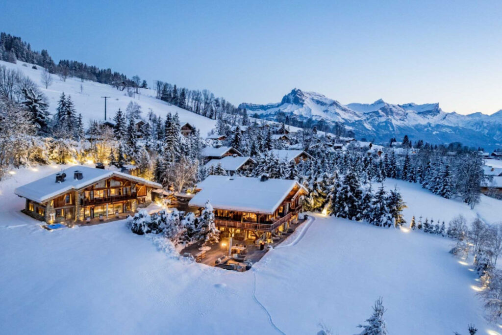 Hva er de vakreste luksushyttene i Megève? © Domaine Ulysia