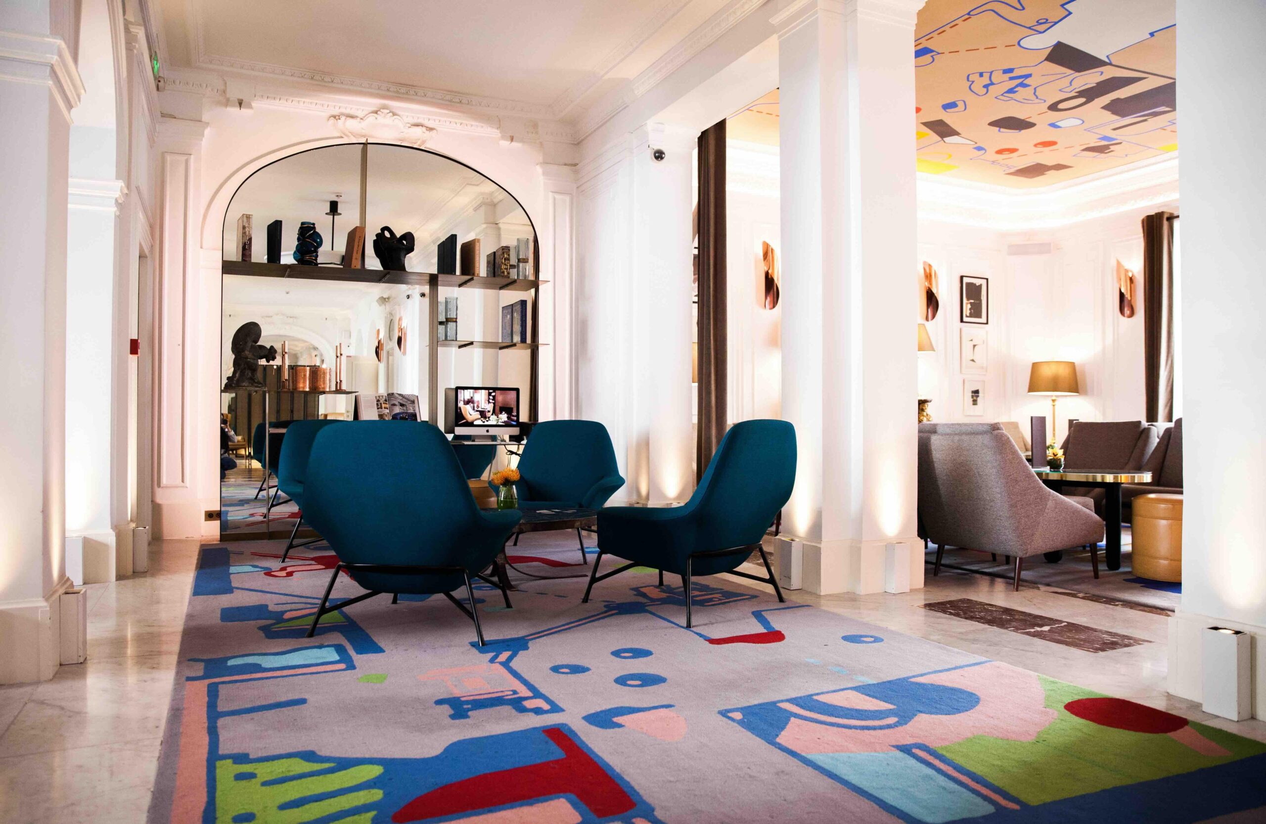 le lobby de l'hôtel vernet © dr